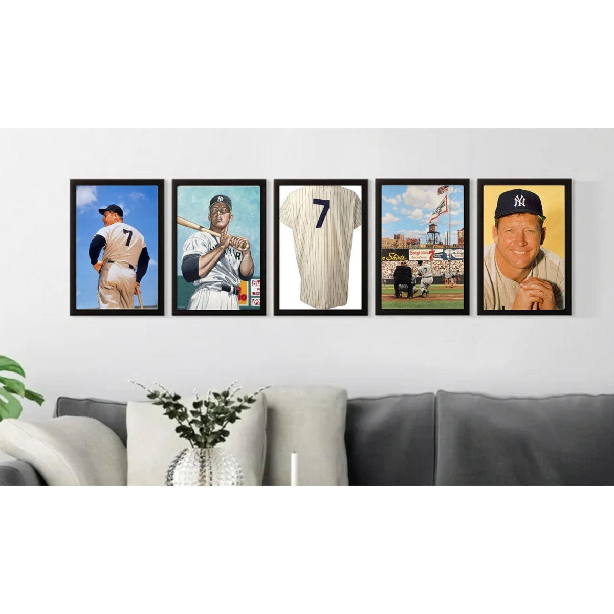 0612B Fiver Bundle 8X10 Glossy Photos Mickey Mantle Makes A Great Gift BBL