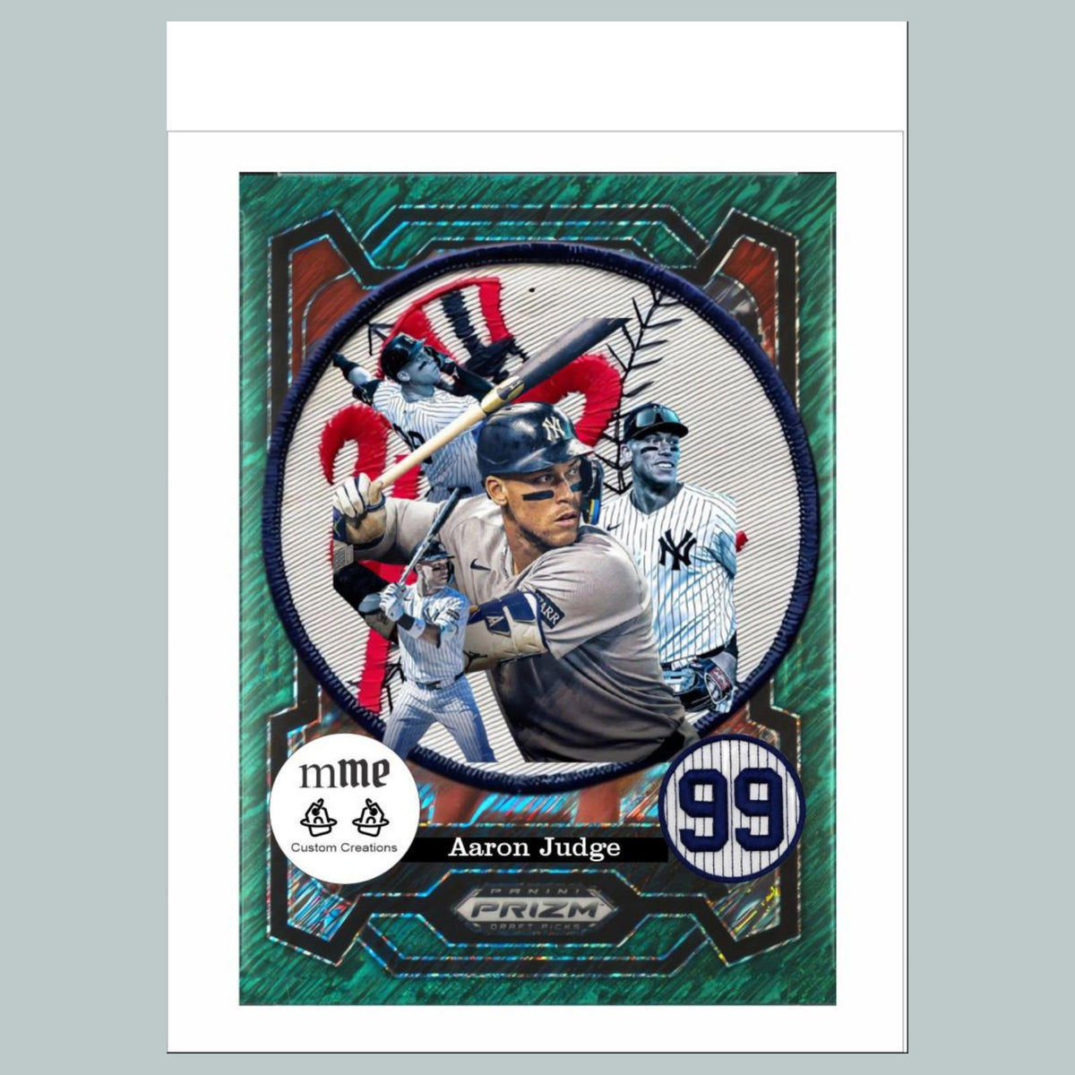 1130 P Aaron Judge Green Shimmer Mockup 8x10 Glossy Photo -Fast-Secure Shipping