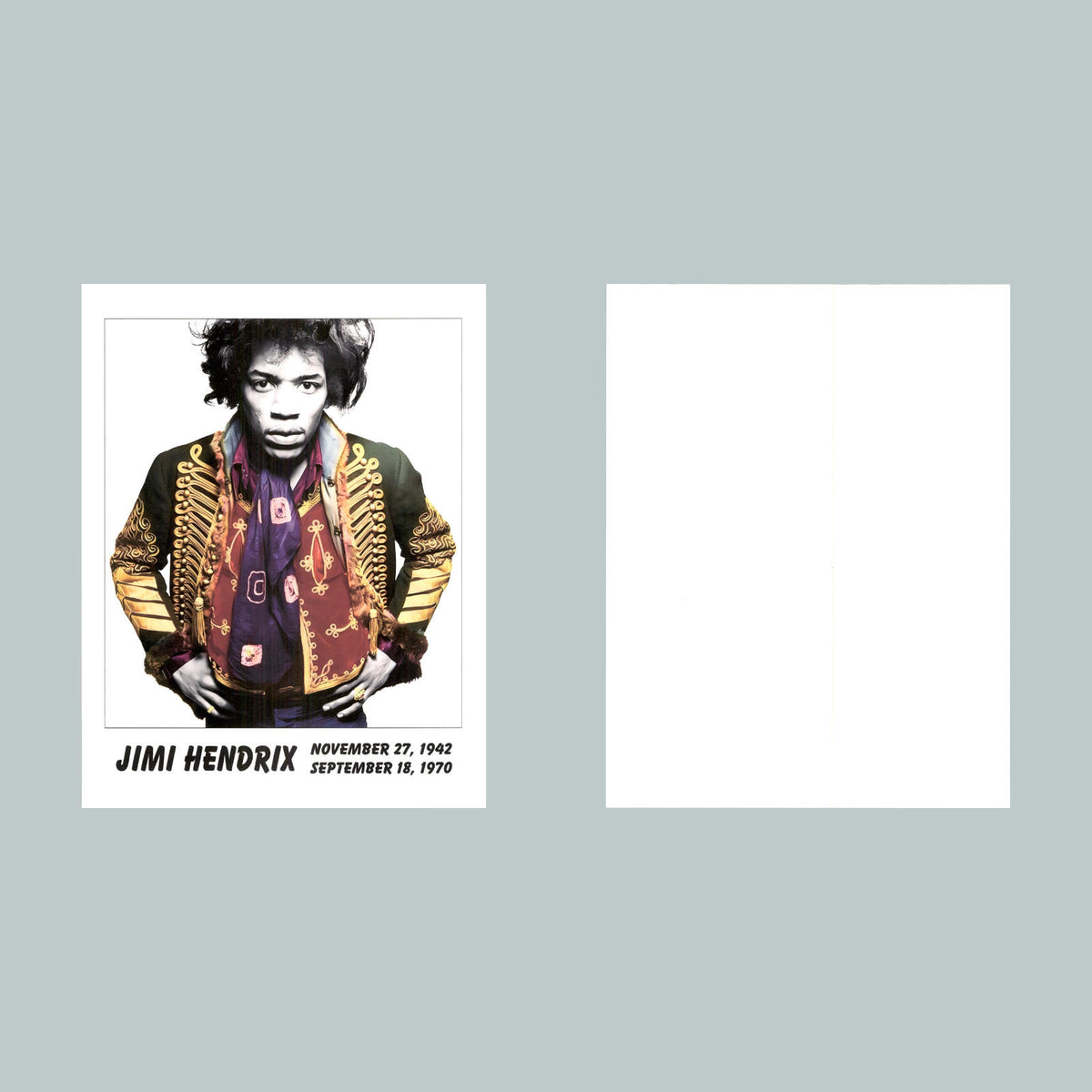 0116 P -8X10 Jimi Hendrix with Dates Glossy Photo Fast-Secure Shipping