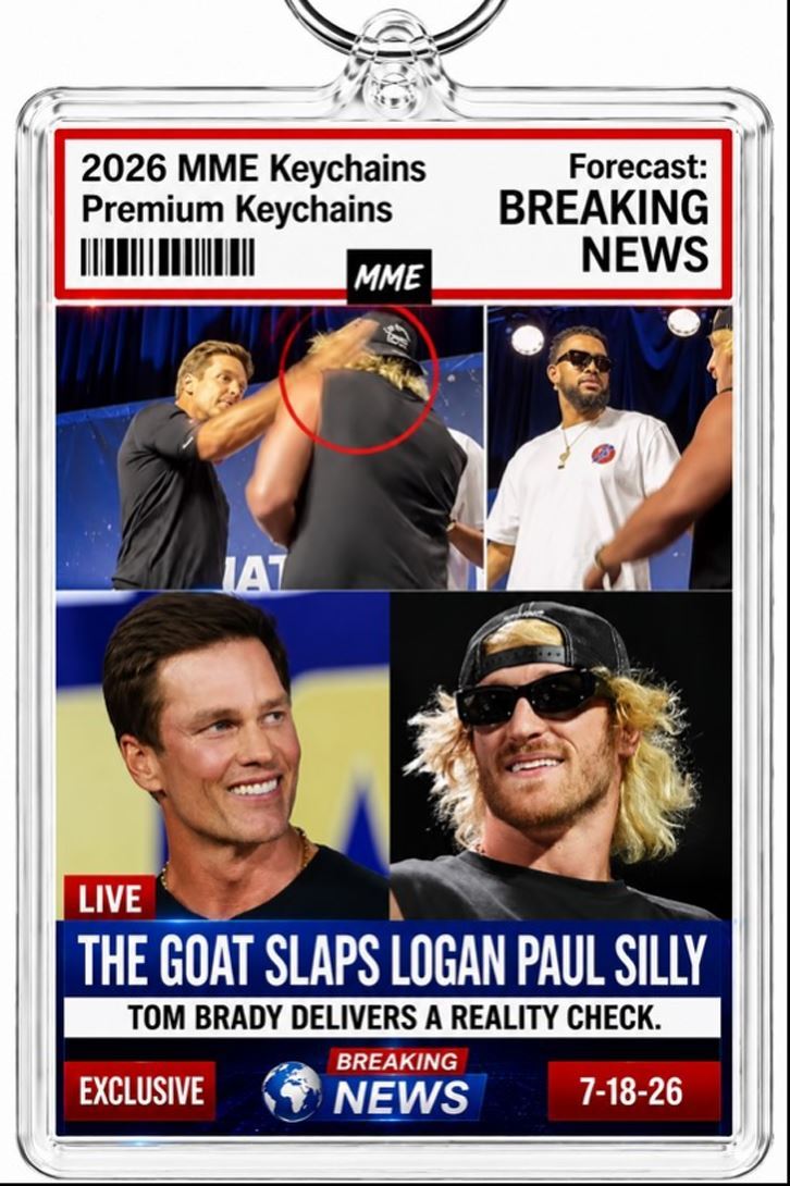 3953 Tom Brady Keychain Breaking News! Slaps Logan Paul Alt Version 3 | Novelty