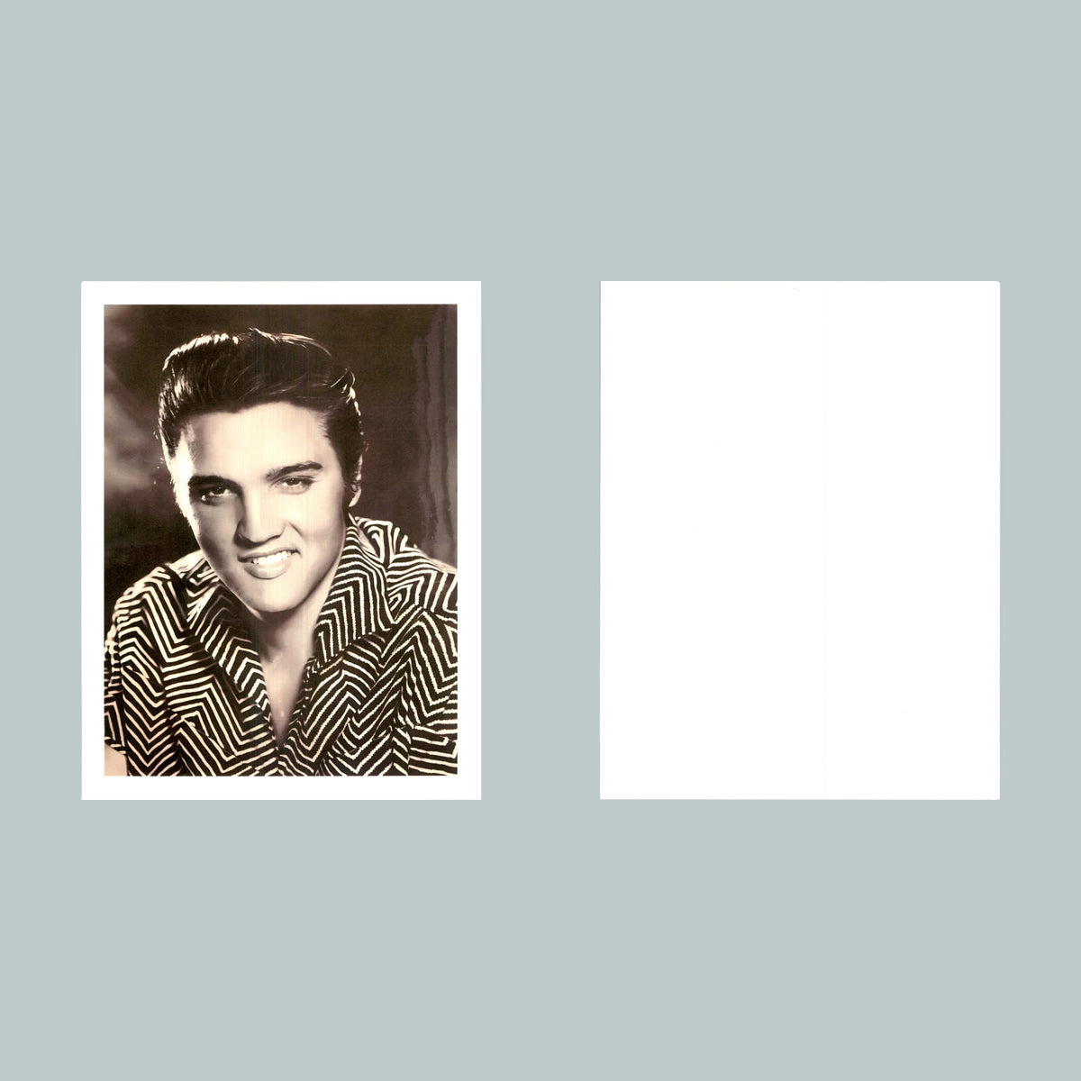0076 P -8X10 Elvis Portrait Stripes Vert Glossy Photo Fast-Secure Shipping