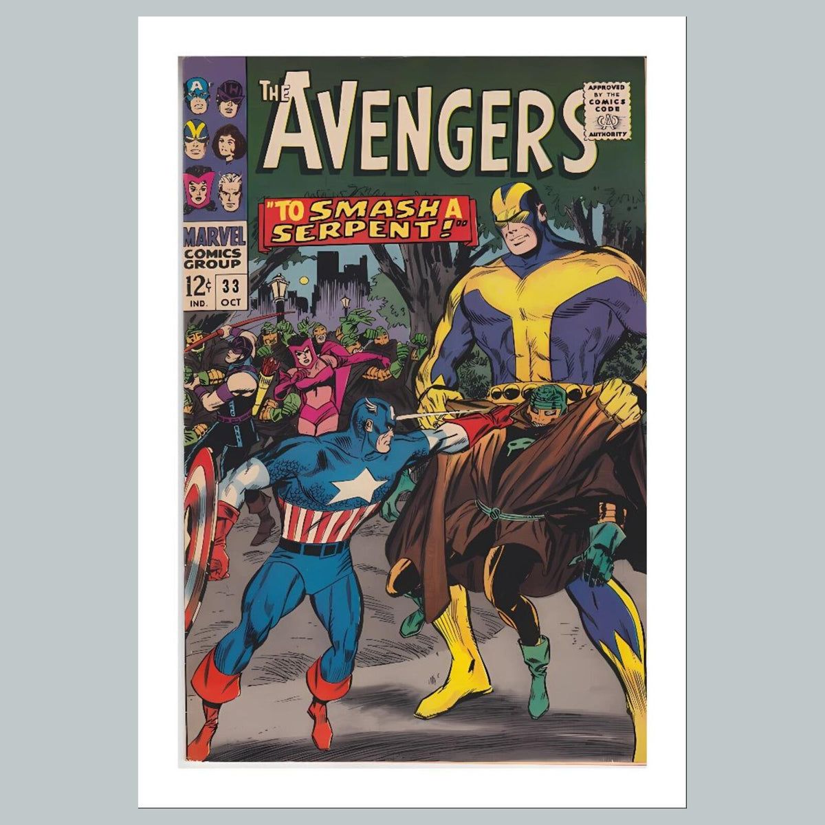 1837 The Avengers 8x10 Glossy Photo Comic Book Cover Fast-Secure Shipping
