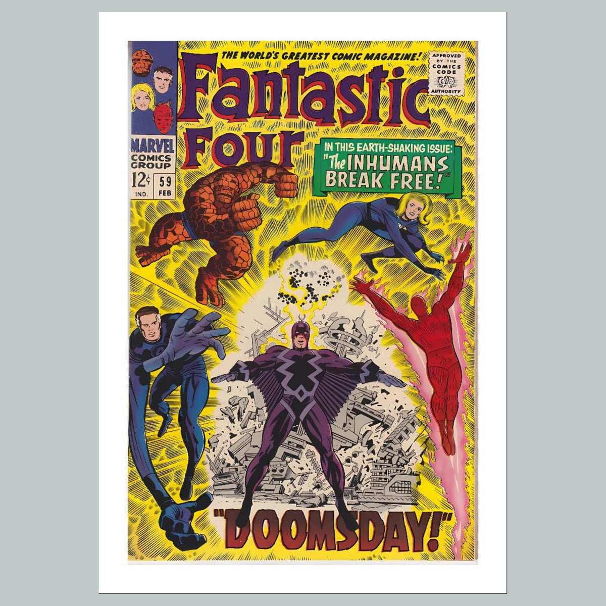 2132 Fantastic Four 8x10 Glossy Photo Comic Book Cover Fast-Secure Shipping