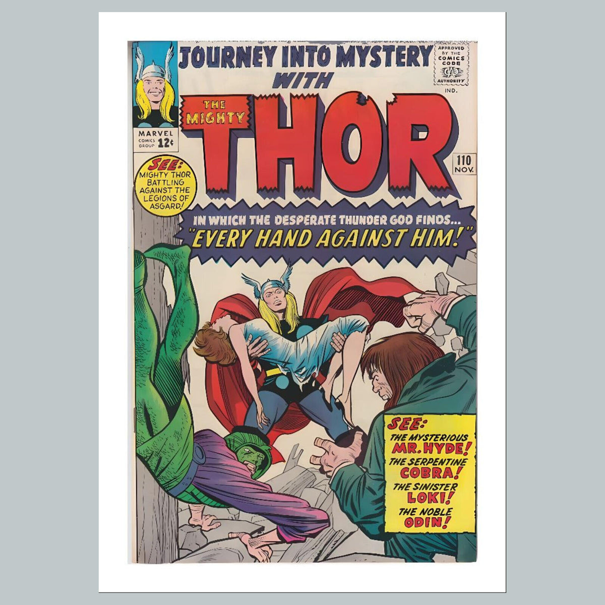 2092 Thor 8x10 Glossy Photo Comic Book Cover Fast-Secure Shipping