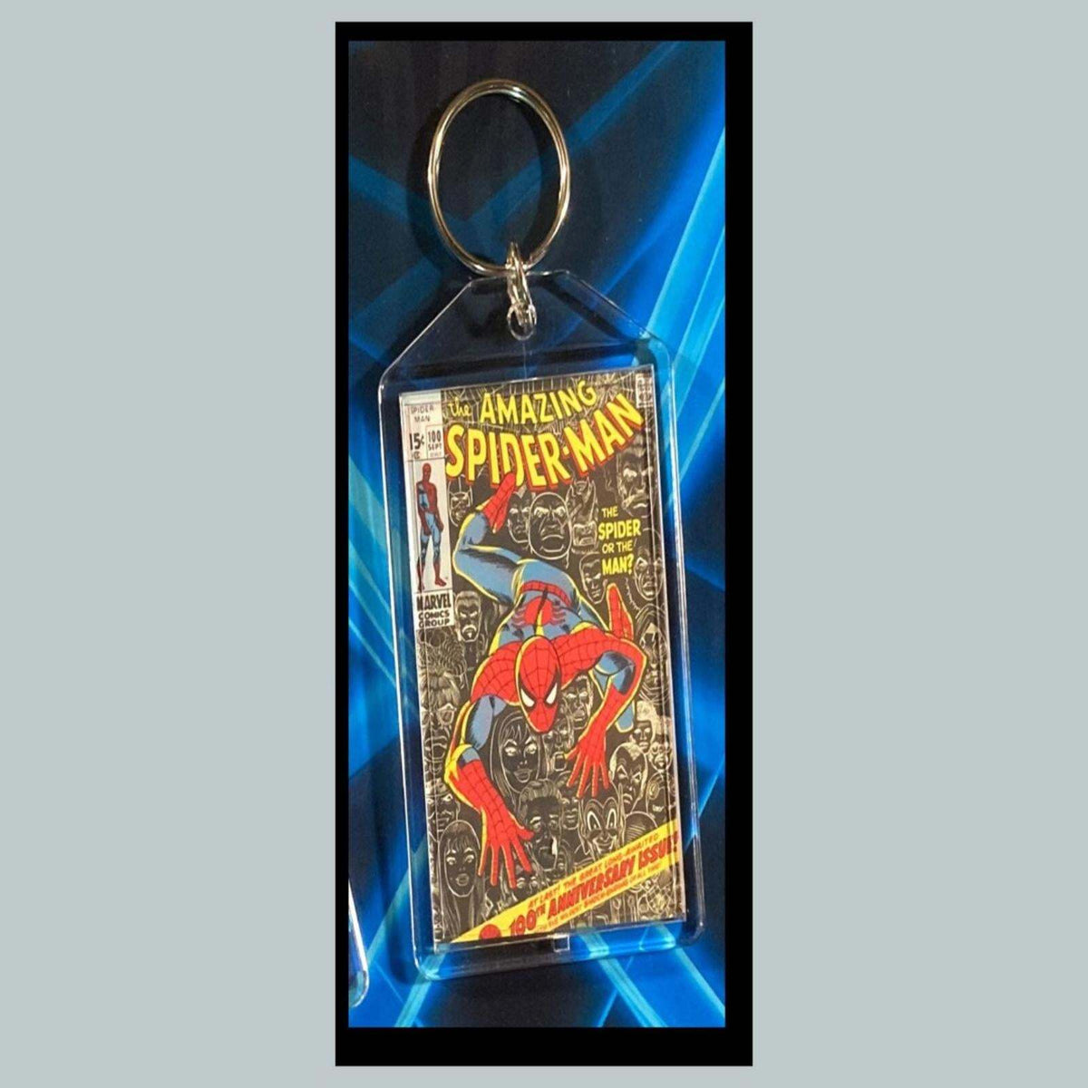 3394 Spider Man Sept 1971 Classic  100th Anniversay Custom Keychain