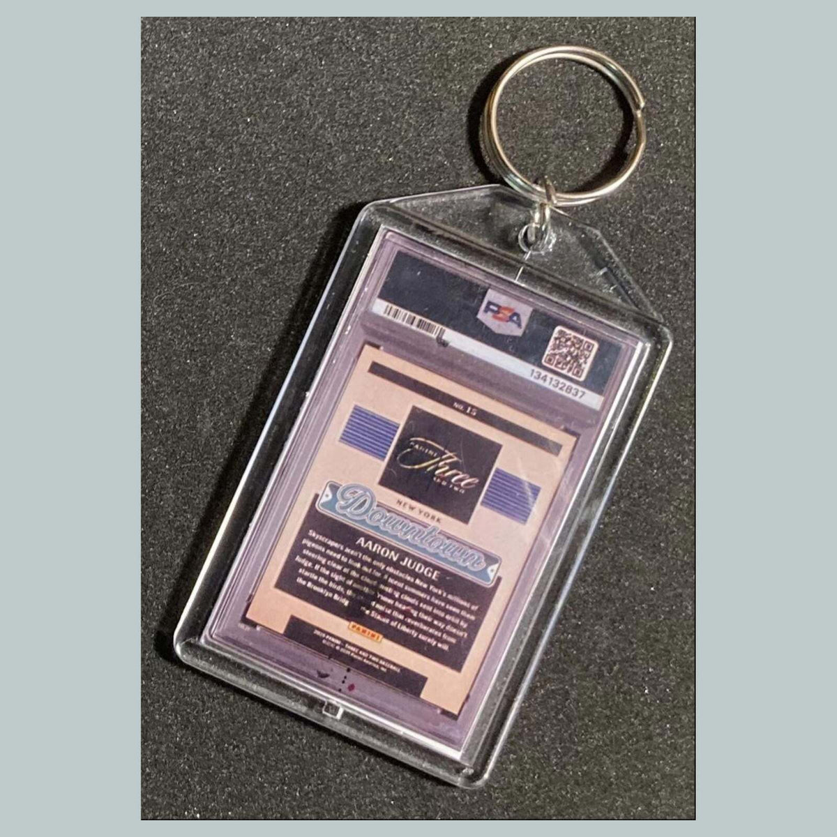 3790 Aaron Judge 2025 Panin Three and Two Downtown Custom Hand Made Keychain