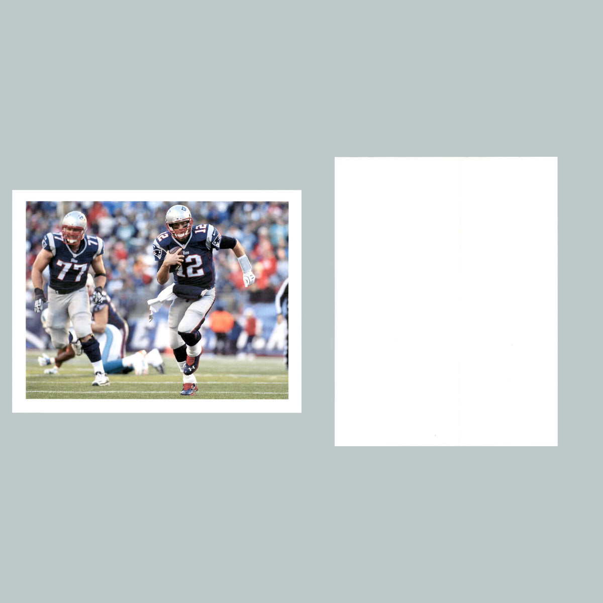 0018 8X10 Tom Brady-Running the Ball Glossy Photo Fast Shipping FBL