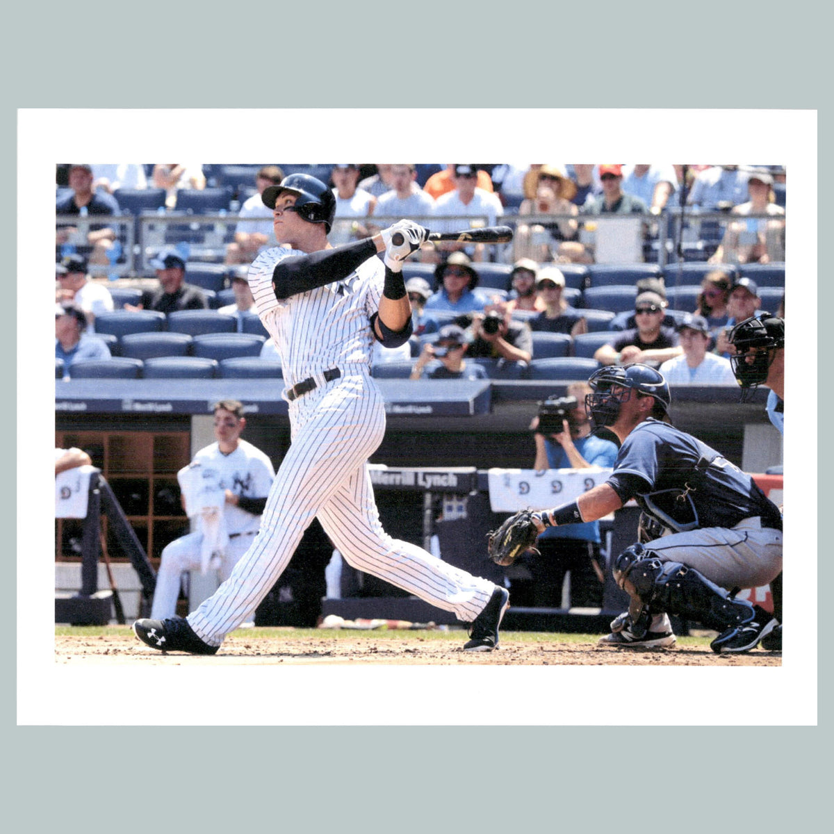 0043 P-8X10 Aaron Judge Baseball1st Home Run Glossy Photo Fast-Secure Shipping