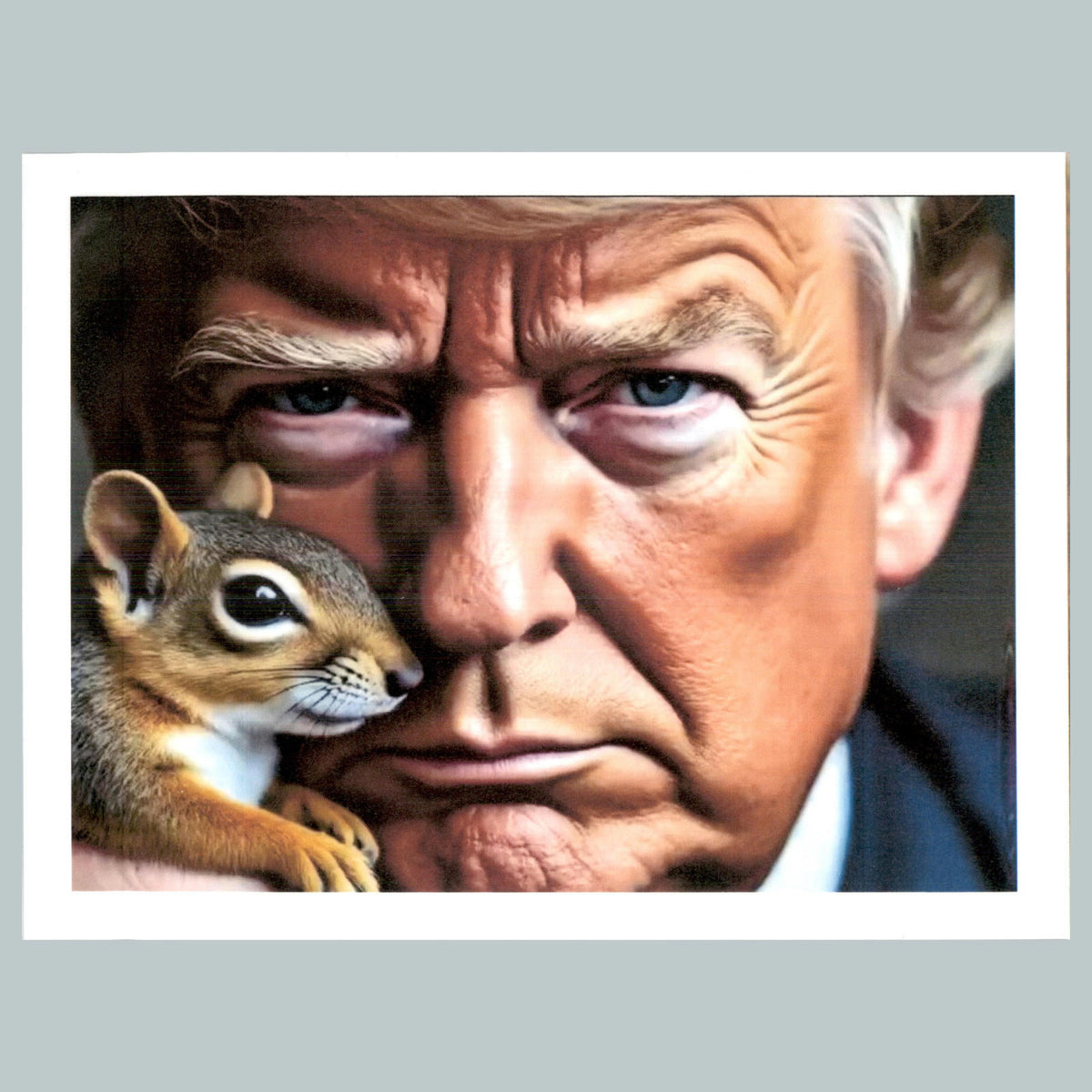 0459 P-8X10 Trump with Mouse Glossy Photo Fast-Secure Shipping MS