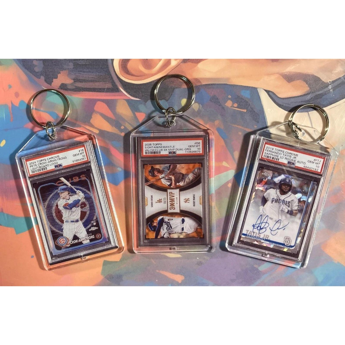 3171B Pete Crow-Armstrong/Ohtani.Tatis Jr 3 Pack Bundle Custom Novelty Keychains