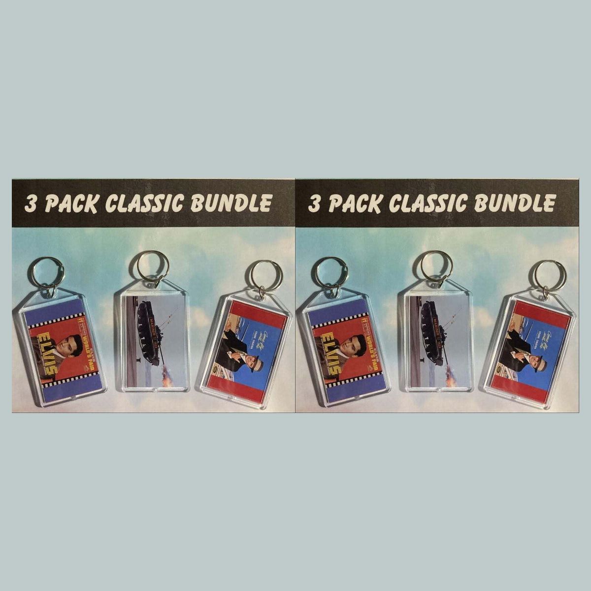 7777 Threefer Bundle Custom Cars Acrylic Keychain | Vintage Automobile Keychain