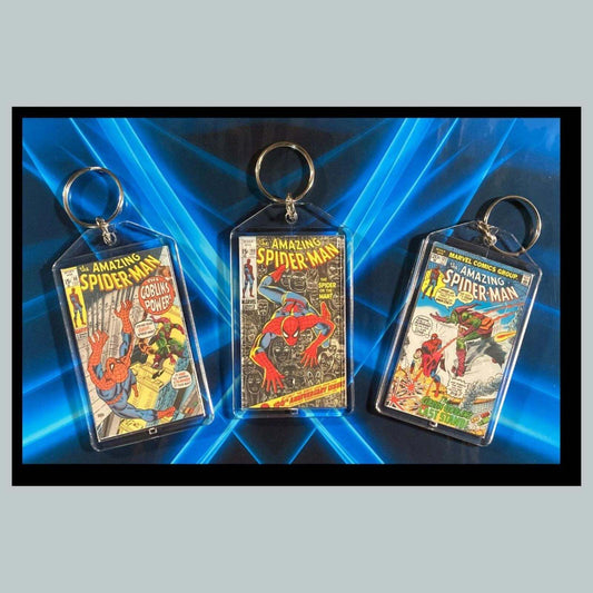 3403B Spider Man Classic  3 Pack Bundle -3 Diff Custom Novelty Keychains