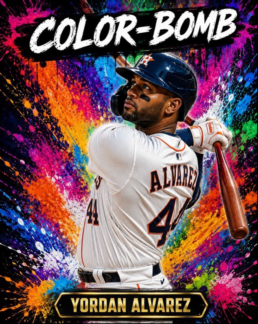 3842 Yordan Alveraz 8x10 Premium Print | Color-Bomb | With Text