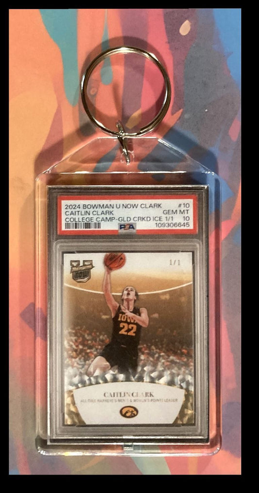 2971 Caitlin Clark 2024 Bowman U  Custom Keychain-Makes A Great Gift