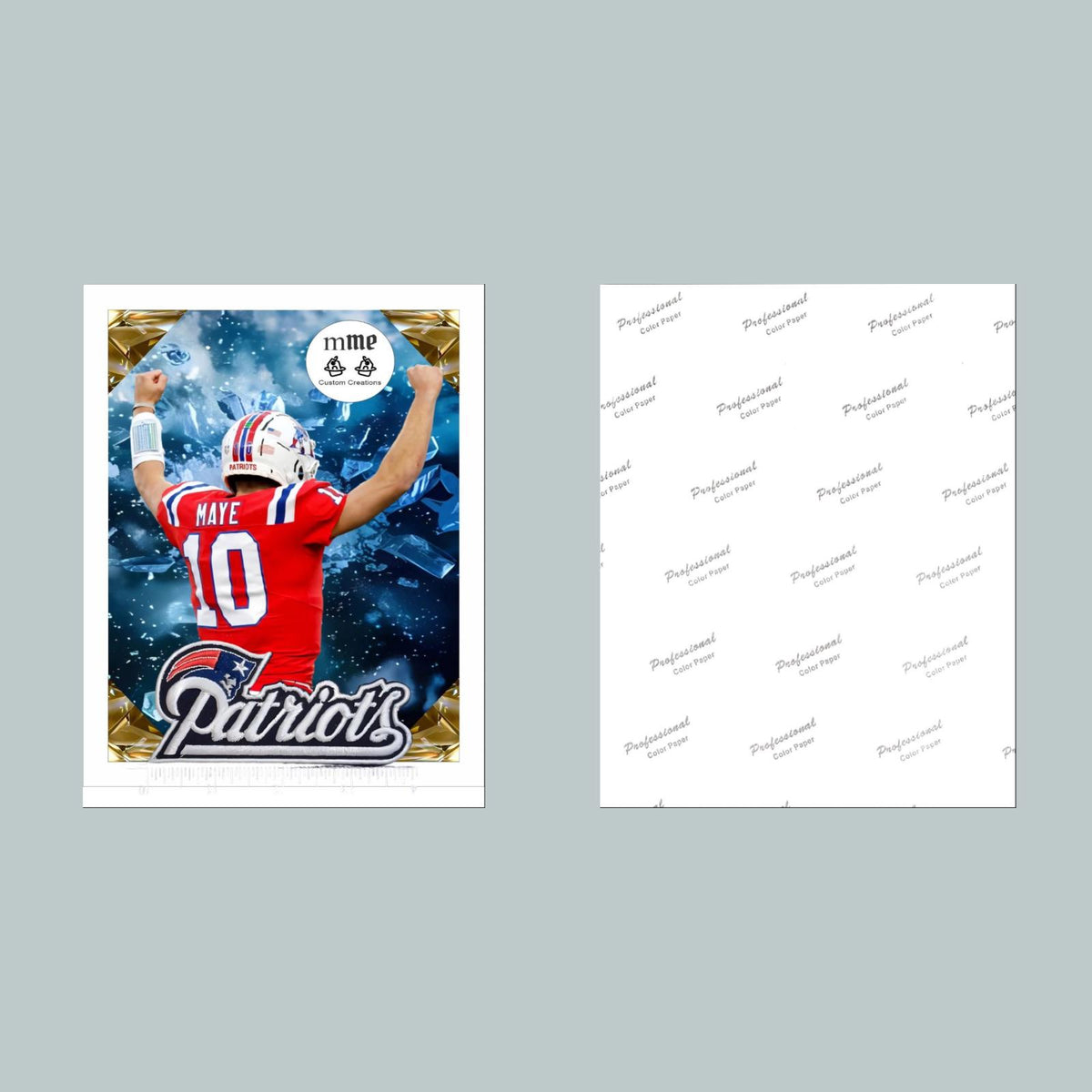 1122 P -8X10 Drake Maye 8x10 Glossy Photo - Fast-Secure Shipping FBL