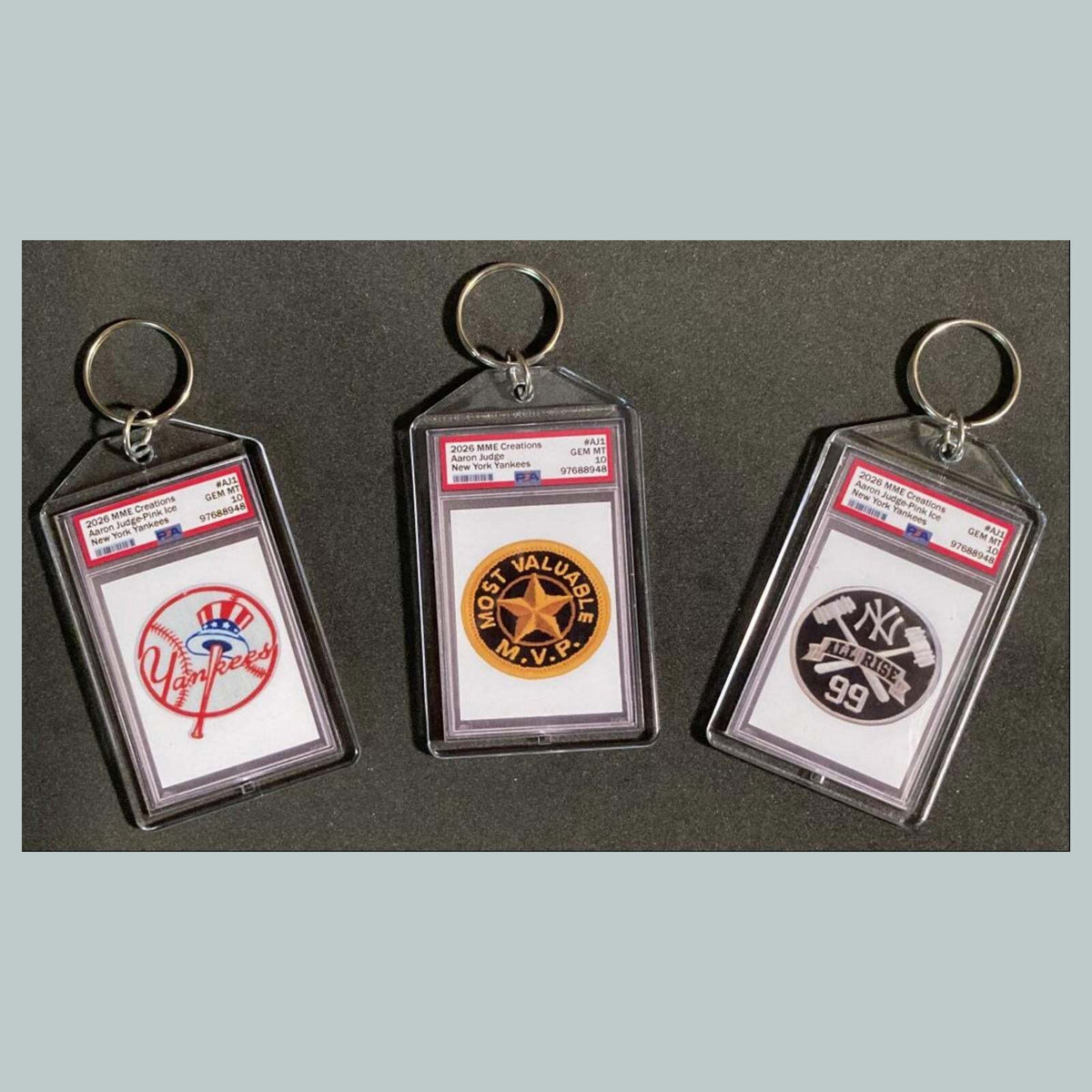 3794B Aaron Judge 3 Pack Bundle-Custom Hand Made Keychains