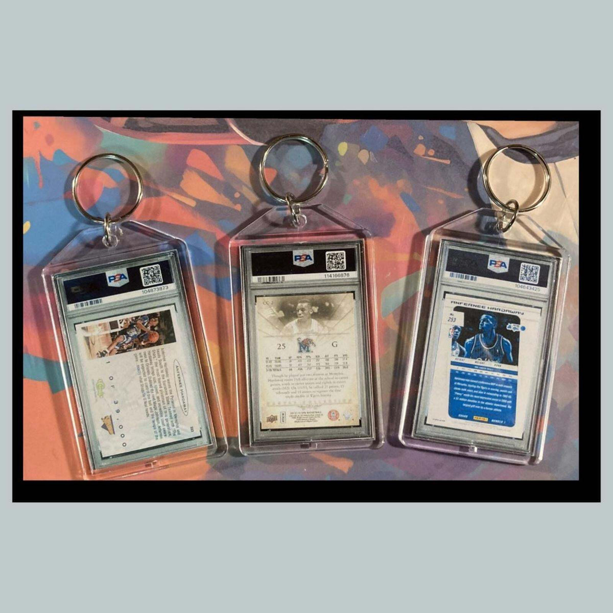 3415B Penny Hardaway 3 Pack Bundle - 3 Different Custom Novelty Keychains -Gift