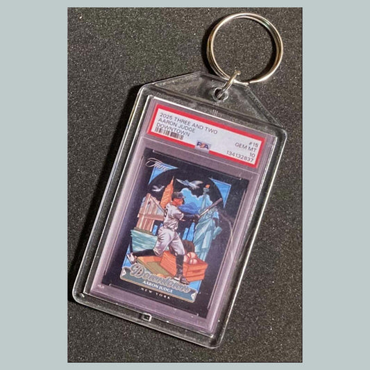 3790 Aaron Judge 2025 Panin Three and Two Downtown Custom Hand Made Keychain