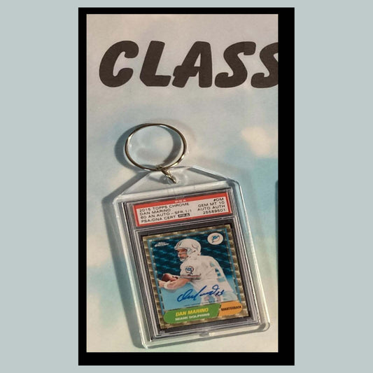 3492 Dan Marino 2015 Chrome Auto Custom Hand Made Keychain Makes A Great Gift