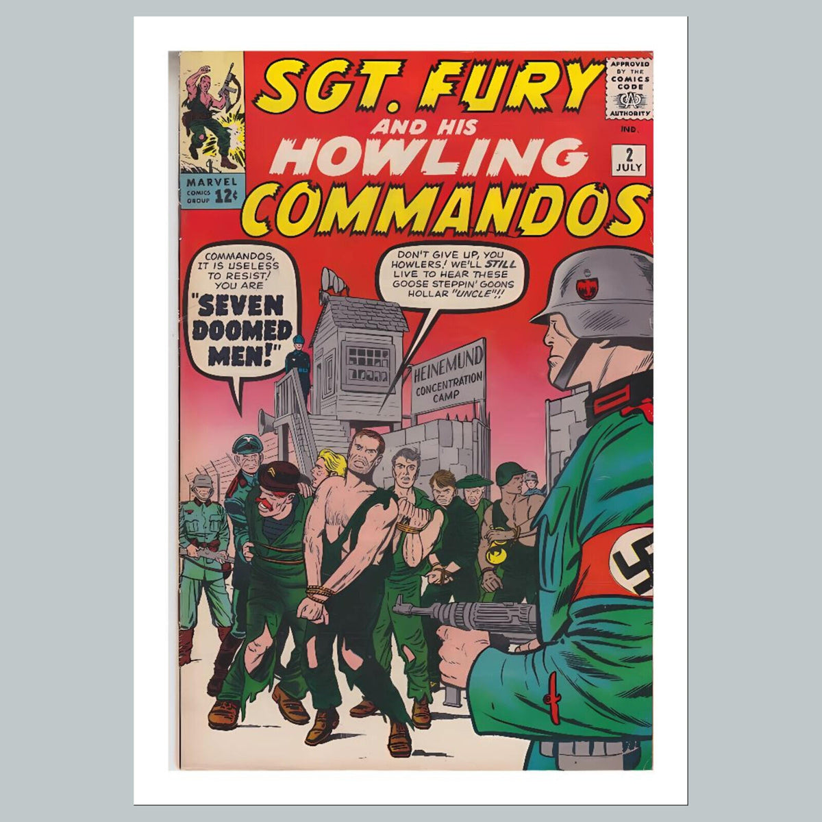 2395 Sgt Fury 8x10 Glossy Photo Comic Book Cover Fast-Secure Shipping