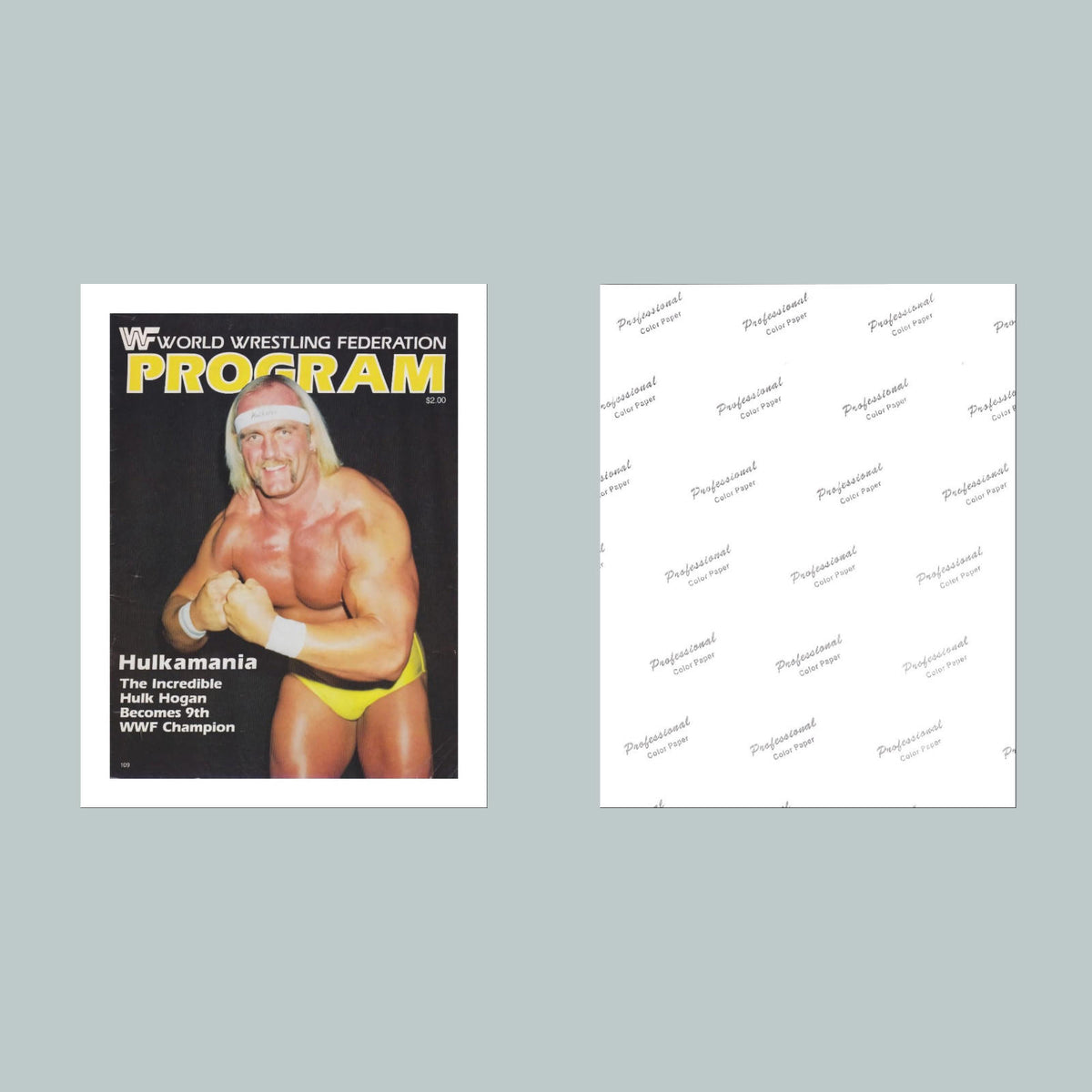 1530 WWF Program nagoH kluH 8x10 Glossy Photo Fast-Secure Shipping MS
