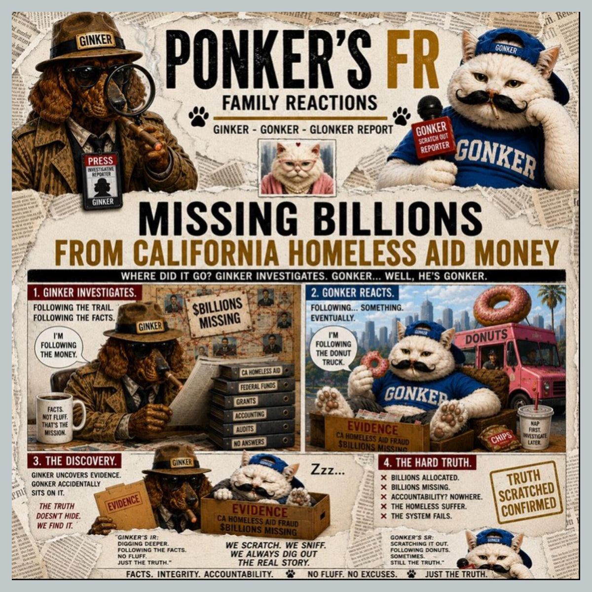 2856 Billions Missing Ponker's Family Reactions 8X10 Print