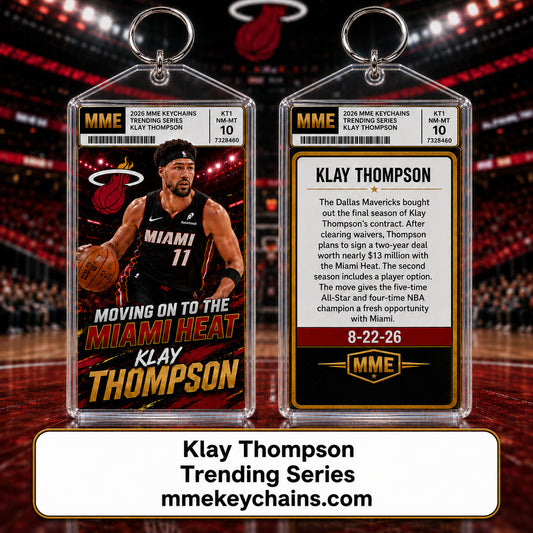 4133 Klay Thompson Trending Series Keychain Custom Acrylic Photo Keychain
