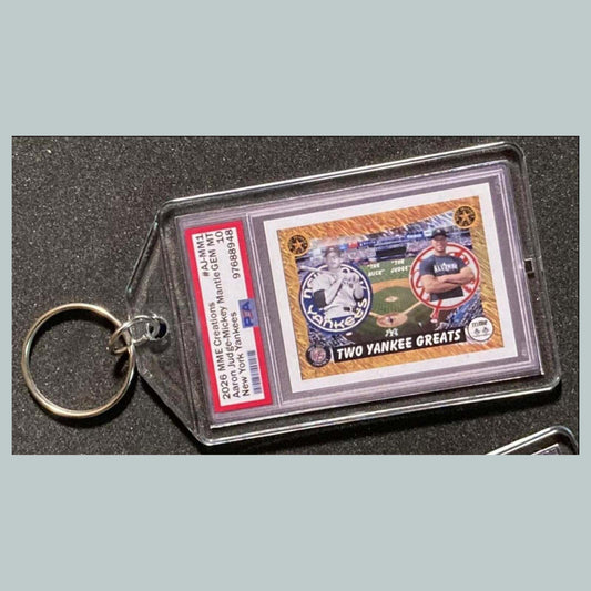 3789 Aaron Judge/Mickey Mantle Mockup Custom Hand Made Keychain