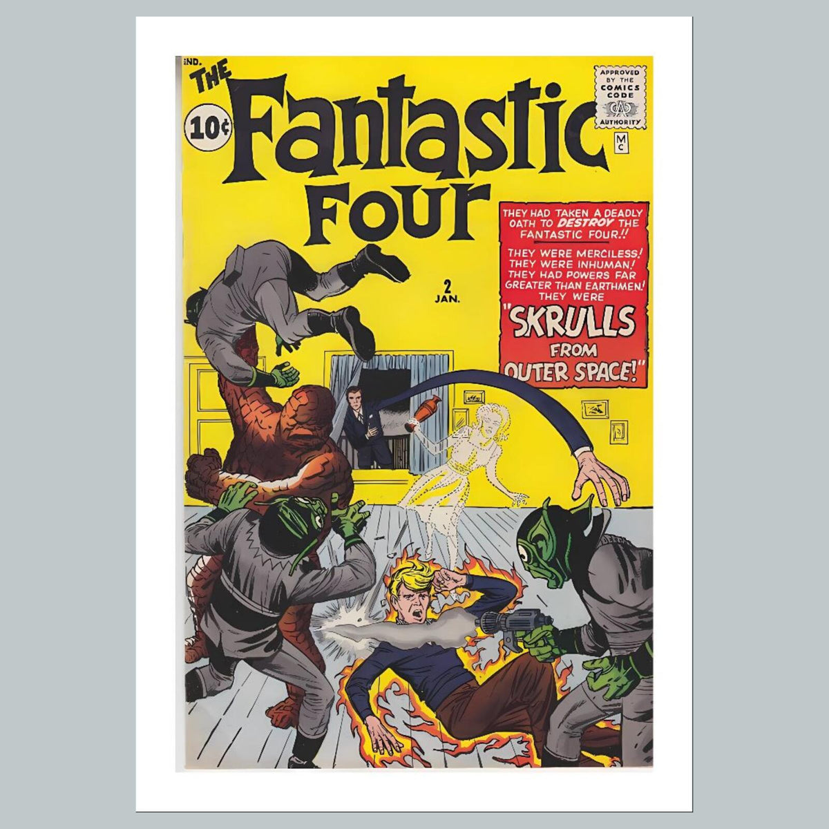 1957 Fantastic Four 8x10 Glossy Photo Comic Book Cover Fast-Secure Shipping