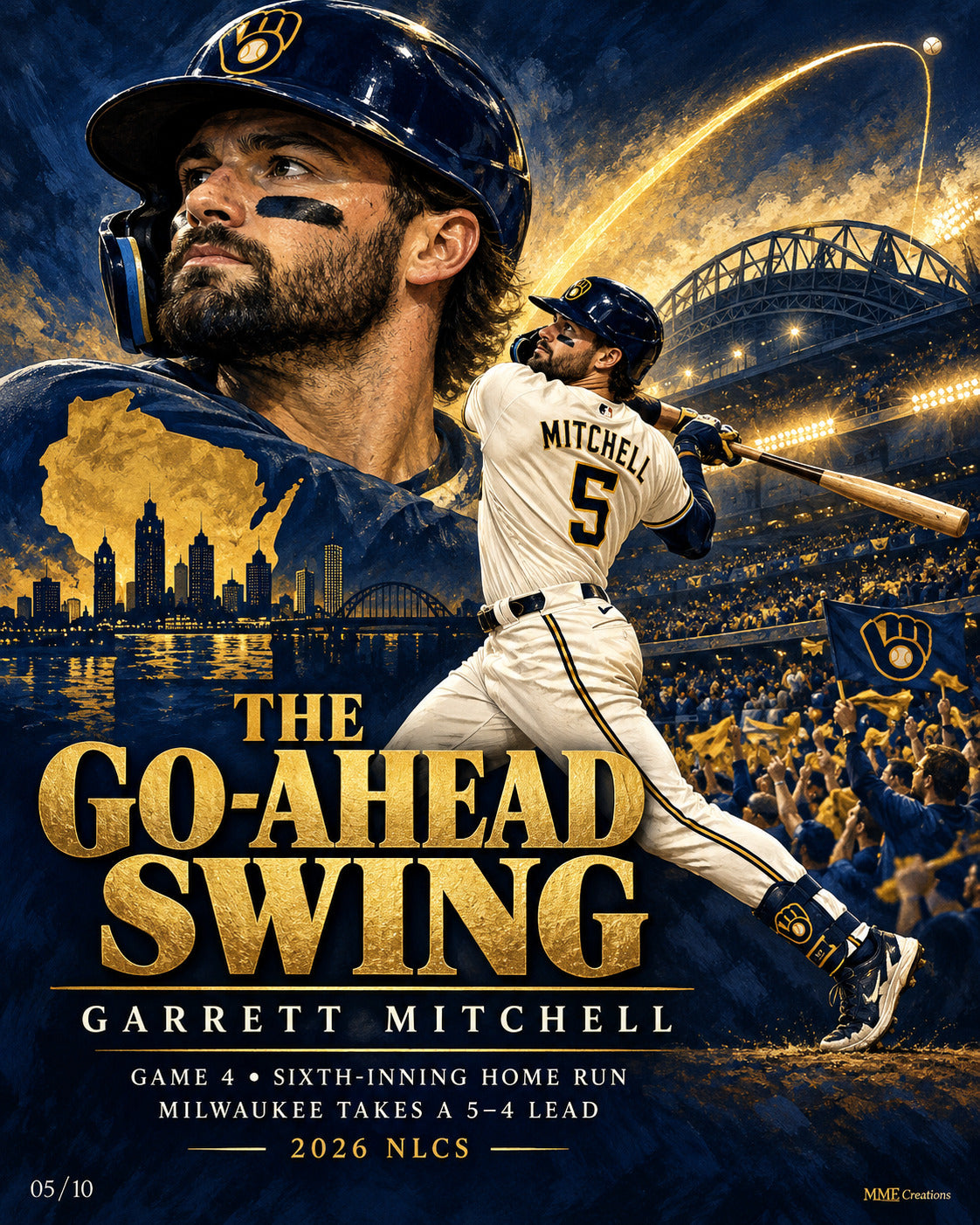 4977 Brewers  2026 NLCS Complete 10 Print 8x10 Glossy Bundle