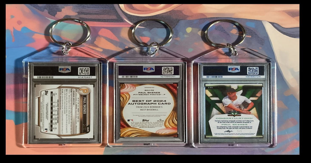 3142B Paul Skenes  3 Pack Bundle 3 Different Custom Novelty Keychains