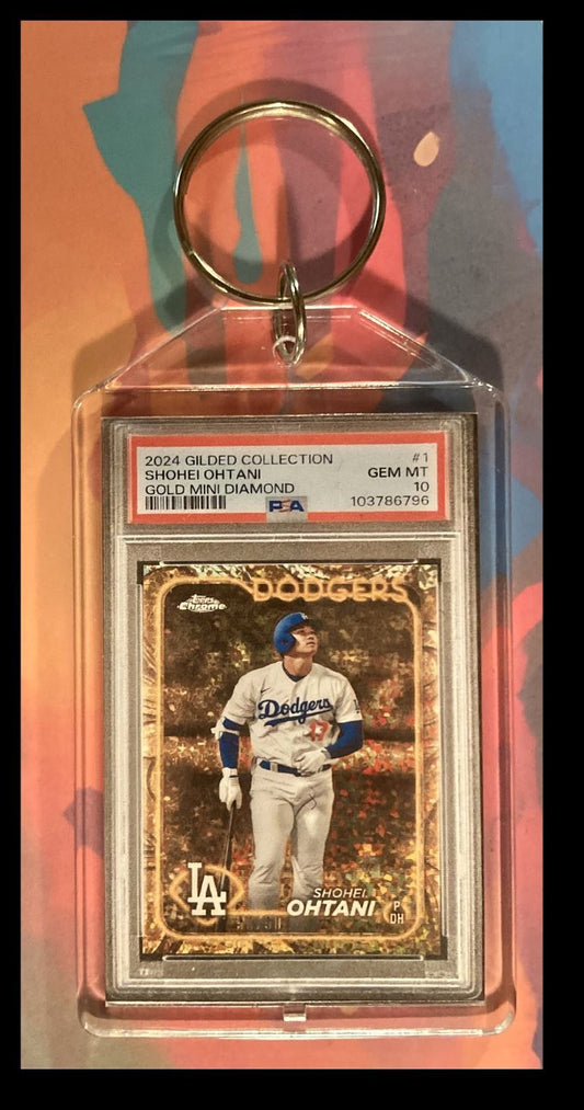 2979 Shohei Ohtani 2024 Topps Gilded Gold Mini Diamond Keychain