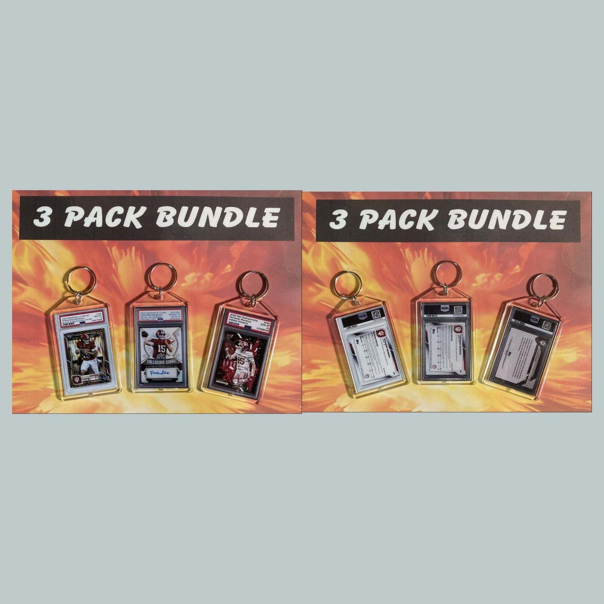 3735B  Fernando Mendoza Custom Hand Made Novelty Keychains 3 Pack Bundle