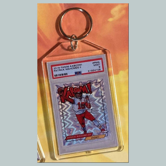 3614 Patrick Mahomes 2018 Panini Kaboom Custom Keychain