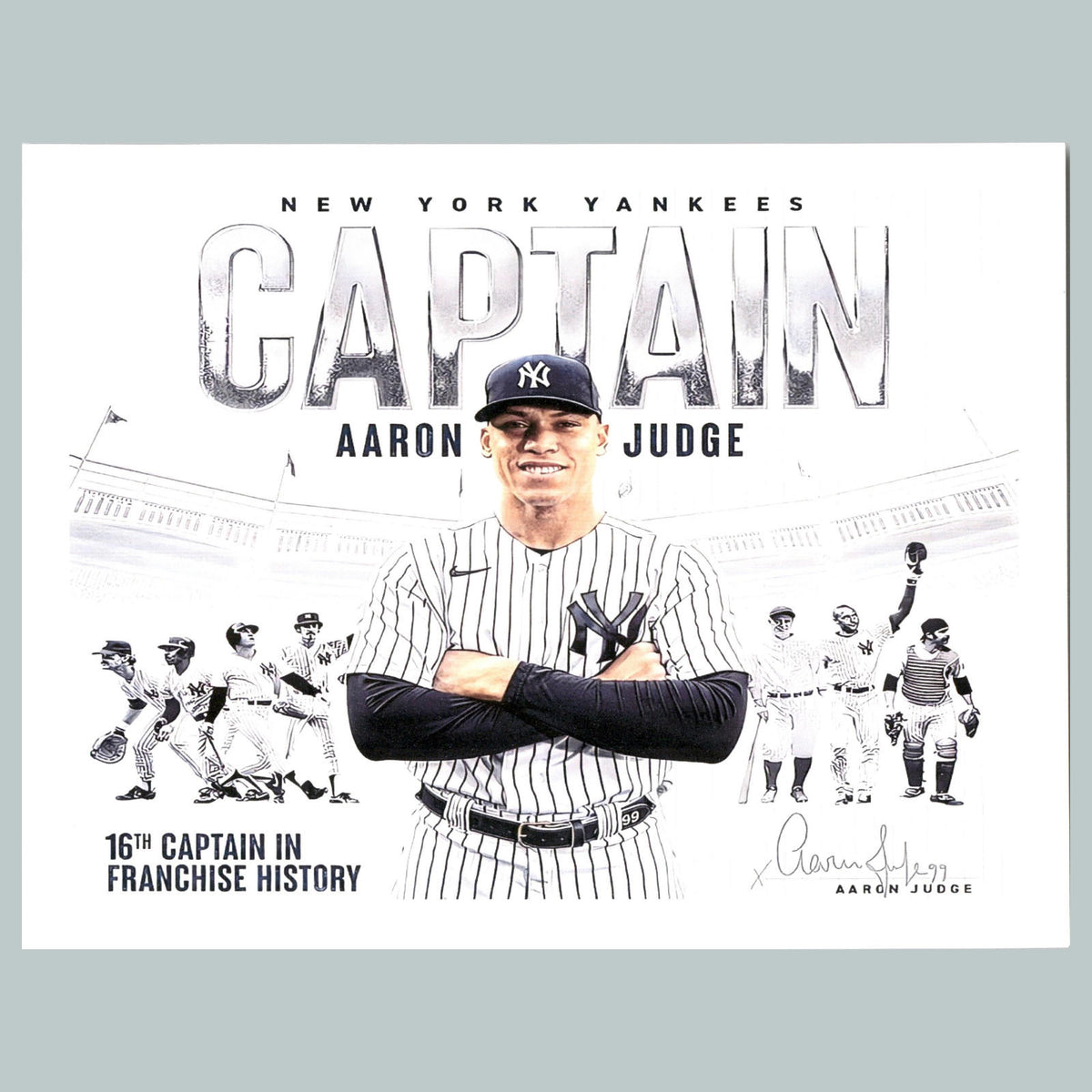 0145 P -8X10 Aaron Judge Captain Glossy Photo Fast-Secure Shipping BBL
