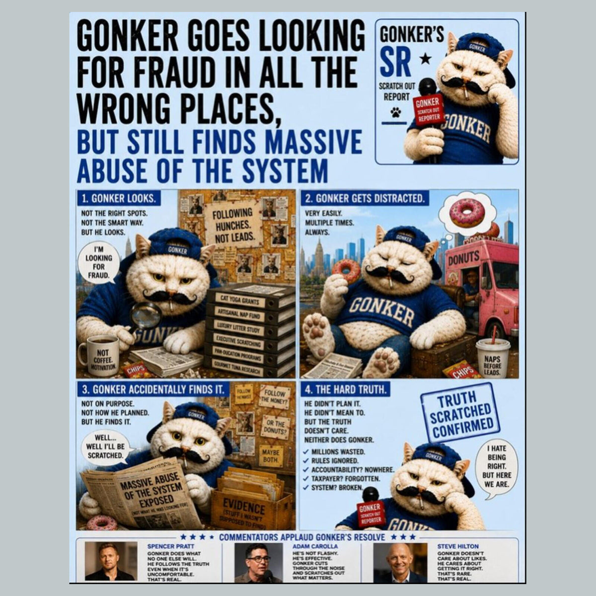 2863 Looking For Fraud Gonker’s Scratch Out Reactions 8X10 Print