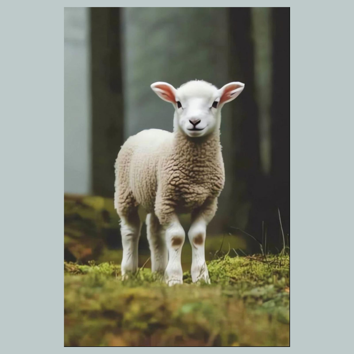 1227  Baby Sheep 8x10 Glossy Photo - Fast-Secure Shipping MS