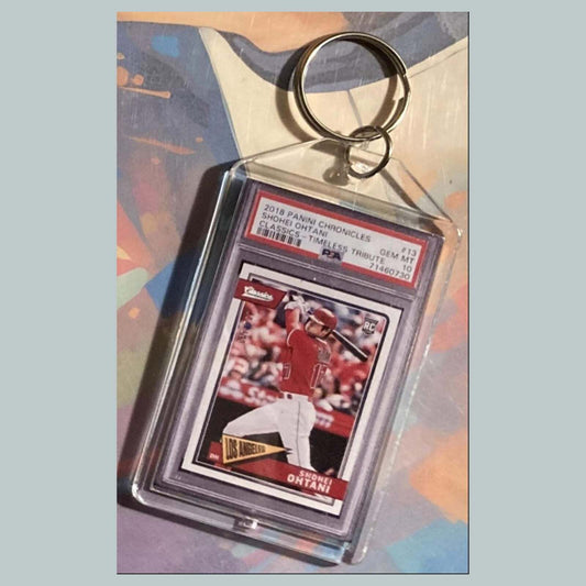 3545 2018 Panini Chronicles Classics Shohei Ohtani Timeless Custom Keychain