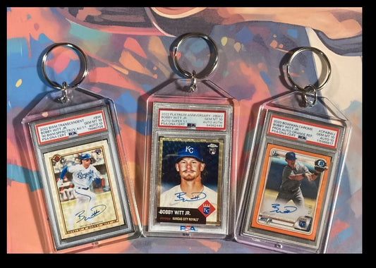 3130 Bobby Witt Jr 3 Pack Bundle 3 Different Custom Novelty Keychains-Great Gift