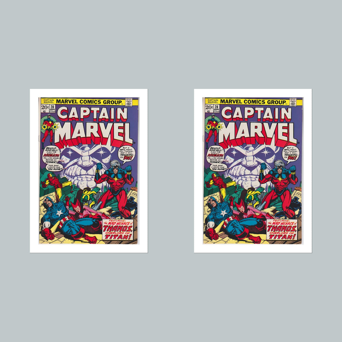 1902 Captain Marvel 8x10 Glossy Photo Comic Book Cover Fast-Secure Shipping
