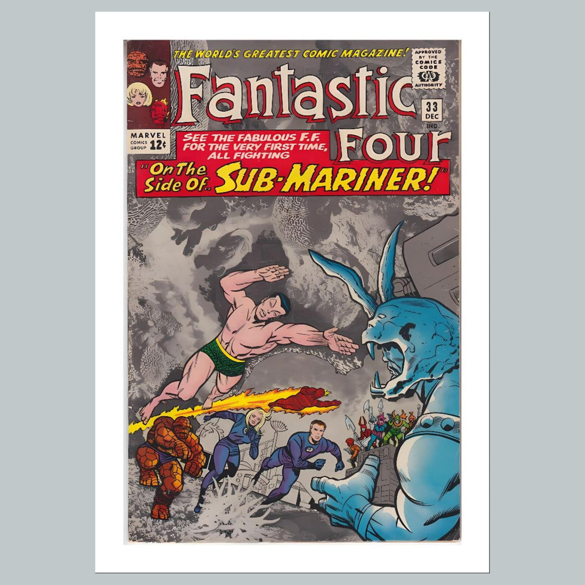 1982 Fantastic Four 8x10 Glossy Photo Comic Book Cover Fast-Secure Shipping