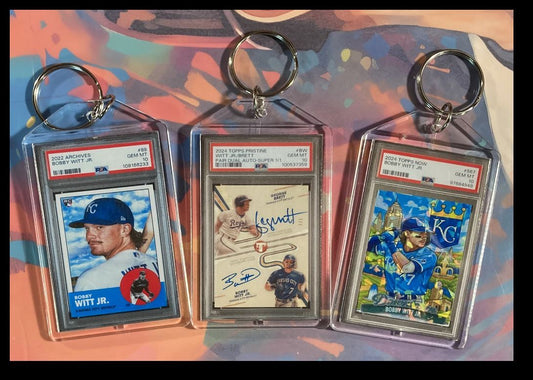 3135 Bobby Witt Jr 3 Pack Bundle 3 Different Custom Novelty Keychains-Great Gift
