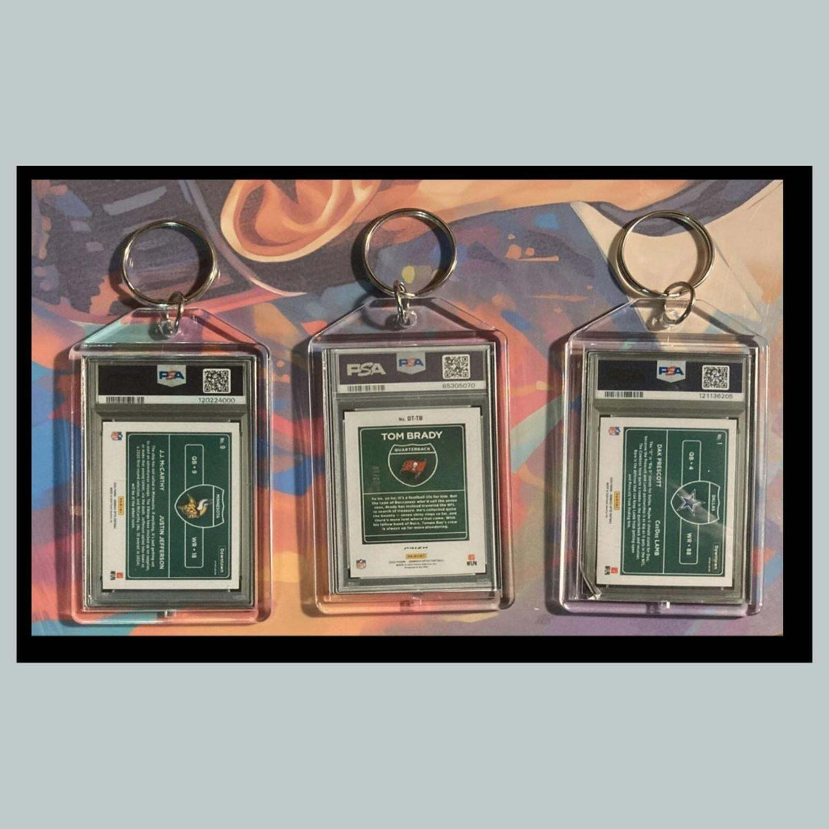 3420B Jefferson/Brady/Dak 3 Pack Bundle - 3 Different Custom Novelty Keychains