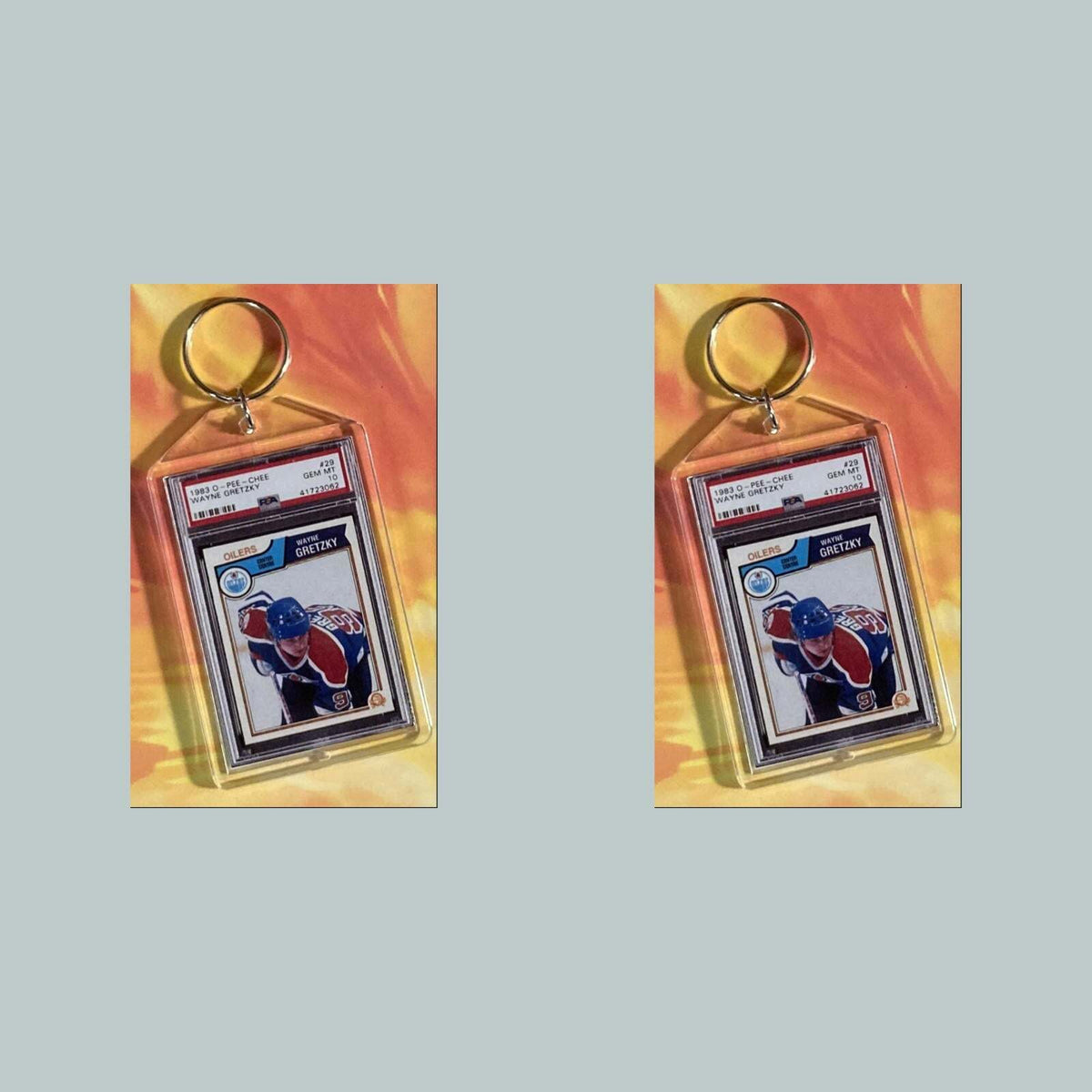 3639 Wayne Gretzky 1983 O-Pee-Chee Custom Hand Made Keychain