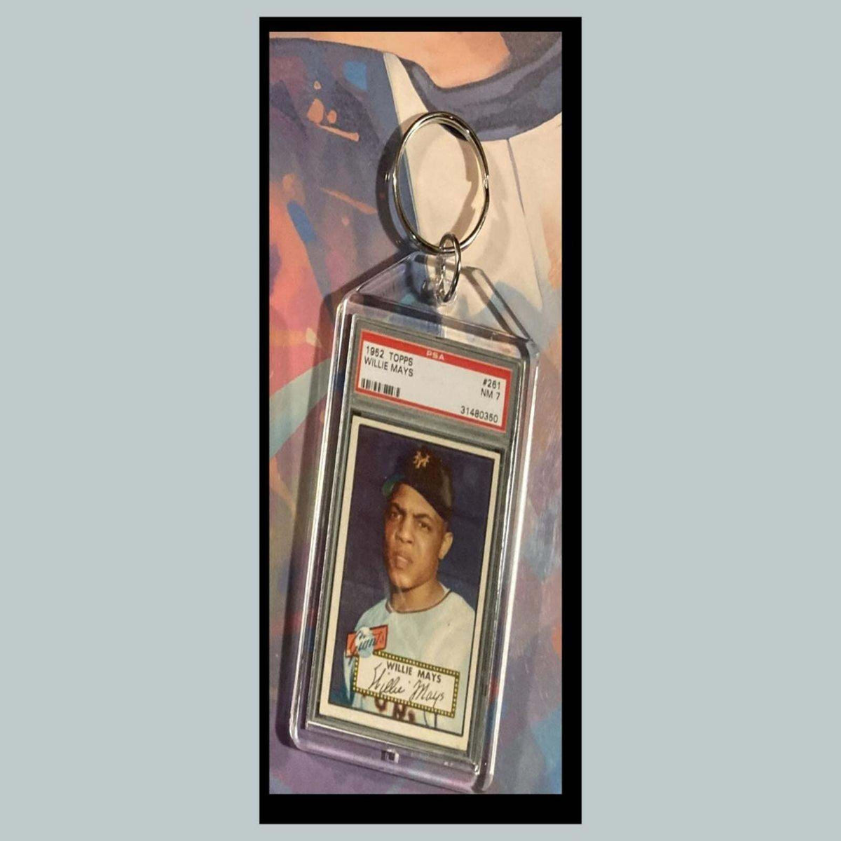 3388 Willie Mays 1952 Custom Hand Made Novelty Keychain-Makes A Great Gift