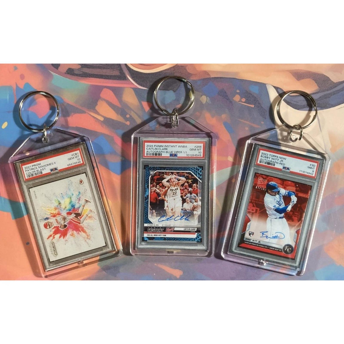 3190B Patrick Mahomes/Clark/Witt 3 Pack Bundle - 3 Different Novelty Keychains