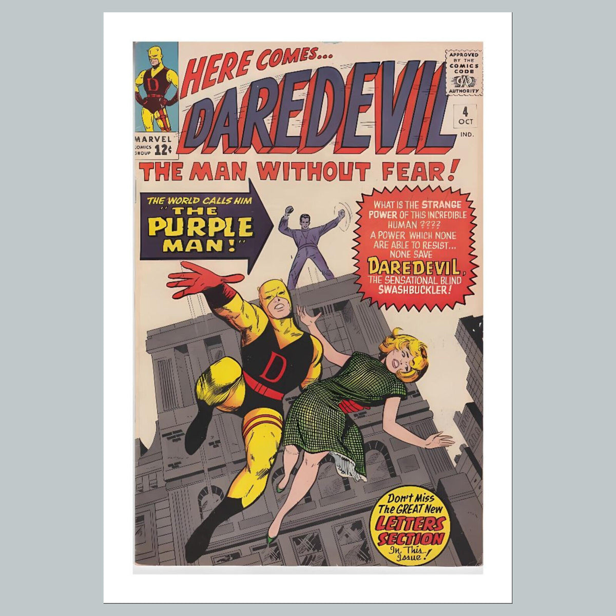 1918 Daredevil 8x10 Glossy Photo Comic Book Cover Fast-Secure Shipping