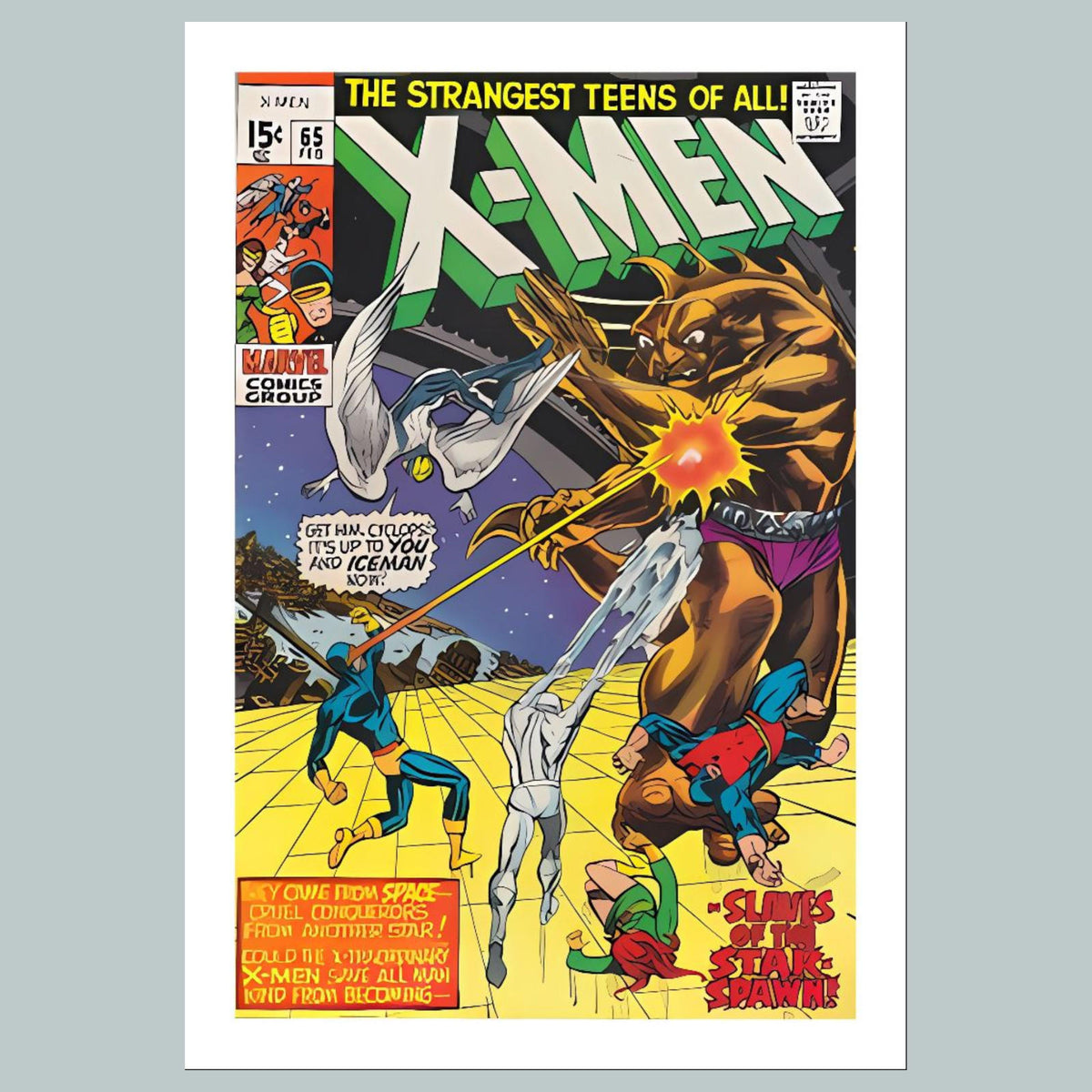 1601 X-Men February 1970 8x10 Glossy Photo Comic Book Cover