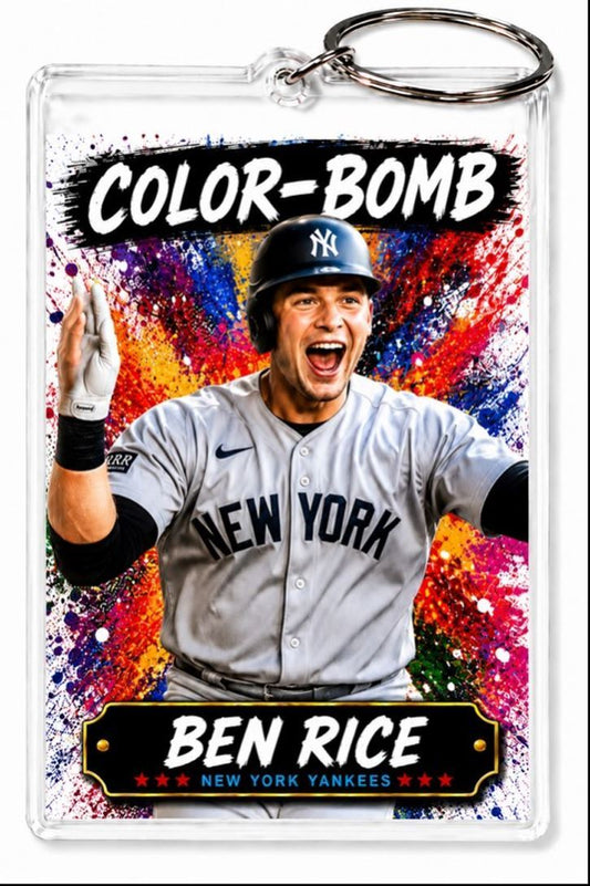 3800 Ben Rice Keychain | Color-Bomb | Custom  Photo Keychain No Nameplate