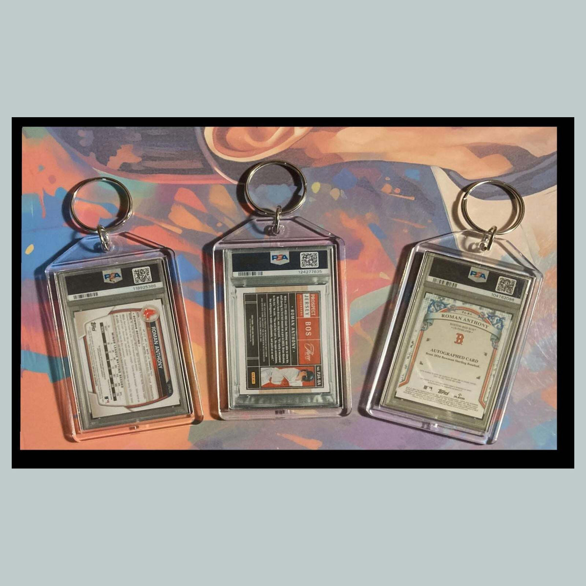 3472B Roman Anthony 3 Pack Bundle - 3 Different Custom Novelty Keychain - Gift